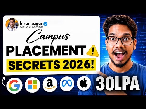 Campus Placement Secrets | How to Crack Campus Placements in 2026 (Telugu)