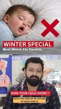 Child snoring isn’t always harmless 😴 Know when to worry and when to relax 👶💙