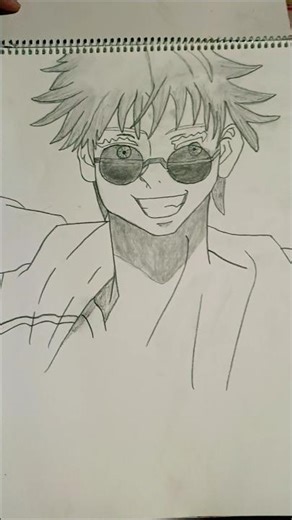 gojo sataro sketch 💪🏻 || jjk s1 edit || #drawing