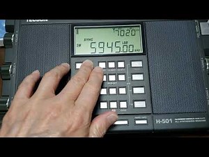 TECSUN H-501_Demonstration of synchronous detection with RNZI on 5945kHz