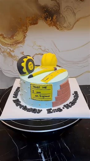 engineer theme cake #pineapplecake #cakedesign