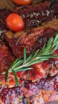 Easy to Make Glazed Fall-Off-The-Bone Pork Ribs #cooking #recipe #ribs #ribsrecipe #pork