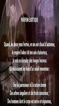 Parfum exotique - Charles Baudelaire lu par Yvon Jean
