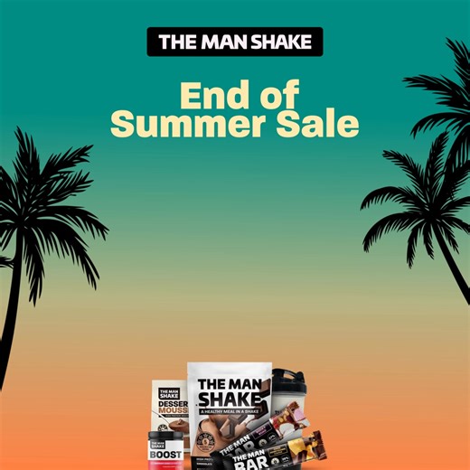 ☀️ End of Summer Sale! ☀️ Stay on track with the Man Shake and enjoy up to 30% Off* sitewide. Stock up on shakes, snacks, and supplements to help you lose weight, stay full, and stay consistent. | The MAN Shake
