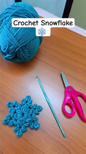 crochet snowflakes christmas ornaments for beginners #crochet#ytshorts#shorts#trending#diy#christmas