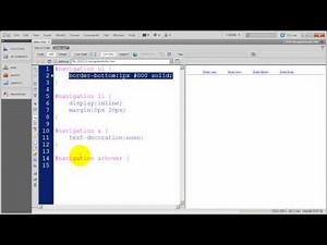 Creating CSS Navigation - Creating a Horizontal "Line on Line" CSS Menu