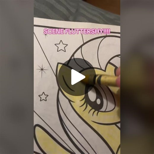Coloring MLP Fluttershy Scene Drawing | My Little Pony