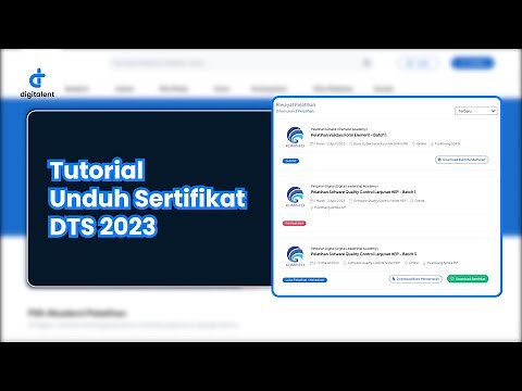 Tutorial Unduh Sertifikat DTS 2023