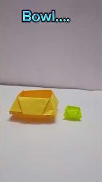 How to Make Origami Bowl 🥣 | Beginner Friendly Craft