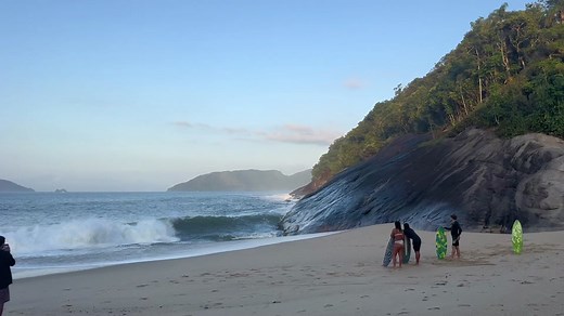 Massive waves hit the coast of Brazil! #ocean #wave #raw #pov #brazil