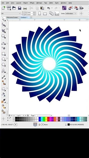 Circular shape design in CorelDRAW | Coreldraw tutorial | #logo