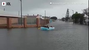 Lavis Drive Drive in Bishop Lavis is completely flooded. Flooded streets, blocked drains and waterlogged informal settlements caused misery and distress in large parts of the Cape Peninsula as the cold front made landfall and brought heavy rainfall and strong winds. 🎥 : Armand Hough /African News Agency Read more here: https://bit.ly/3MJ36DW | IOL News