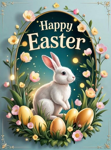 ✨🐣 Magical Easter Greetings – Happy Easter! 🌸🐰🥚