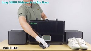 SUNLU Official Filament Dryer S4, 4 Spools Capacity, Efficient Heating to 70℃, 350W PTC Heater 3D Filament Dehydrator, Compatible with Nylon TPU PLA PETG ABS Filament 1.75/2.85/3.0mm, Black