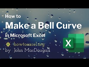 How to Make a Bell Curve in Microsoft Excel