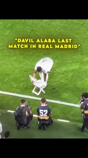 David Alaba does his Iconic Chair Celebration in his Farewell❤️‍🩹