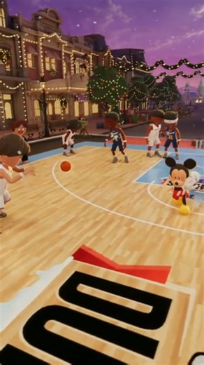 TOO MUCH SPACE 🔥 Tyler Kolek hit a clutch 3 over Mickey Mouse and followed it up with his own celebration during Dunk the Halls last night! | NBA