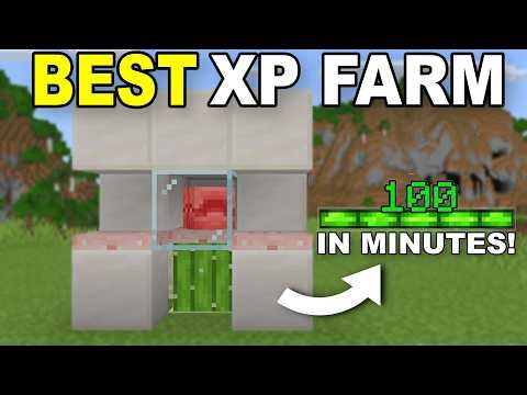 Minecraft NEW XP Farm in Bedrock Edition 1.21 (MCPE/Xbox/PS4/Nintendo Switch/Windows10)