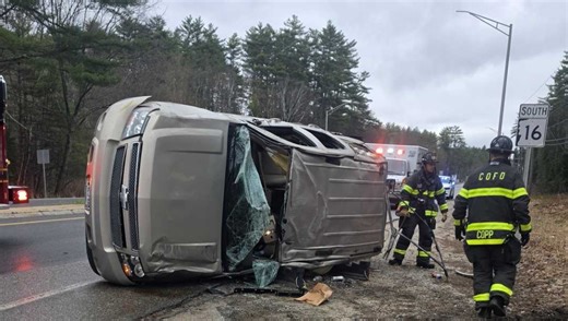 8 injured, including 5 children, in 3-vehicle crash in Ossipee, fire chief says