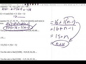 Algebra 1 Module 4 Test Review