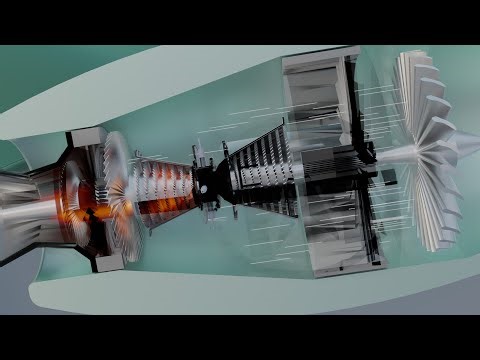 Realistic Gulfstream Jet Animation | Turbofan Engine Simulation