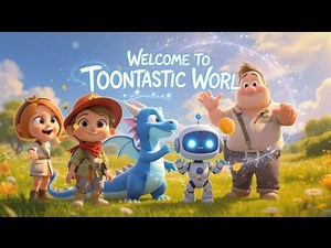 Toontastic World Theme Song | Zovian, Cybrix, Drakoon & Shanza | Kids 3D Adventure Series