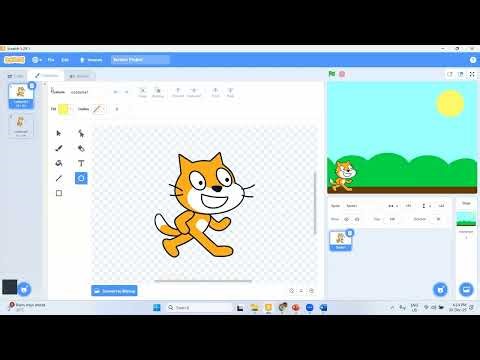 10_How to create a Backdrop Scrolling in Scratch