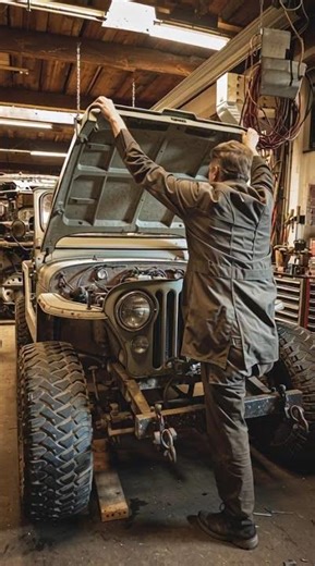 Restoration of an old Jeep #restoration #cars