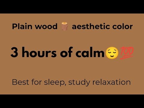 3 Hours of Warm Brown Aesthetic Color 🌰 | Relaxing Screen, Study, Sleep, Meditation Background