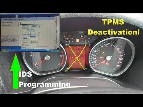 Ford S-Max 2009 disable/deactivate TPMS system. (Tyre pressure monitoring system)