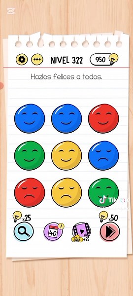 Cómo superar el nivel 322 en Brain Test