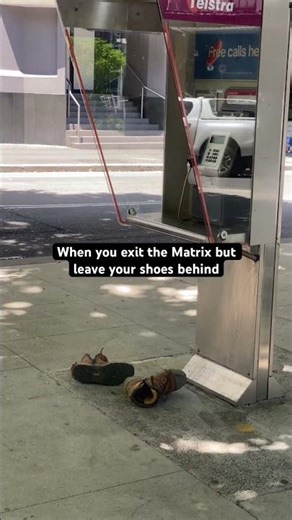 Matrix was filmed in Sydney so makes this even more believable with the Telstra phone booth #matrix