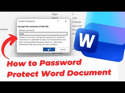 How to Password Protect Word Document (Secure File)