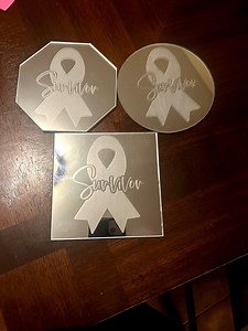 Etched Mirror Coasters - Etsy