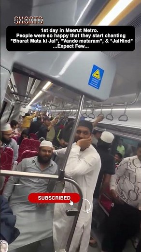 1st day in Meerut Metro | People Changed Vande Matram but some Kept Quiet