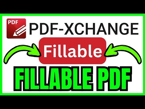 How To MAKE A PDF FILLABLE In PDF XChange Editor (QUICK & EASY) 2026