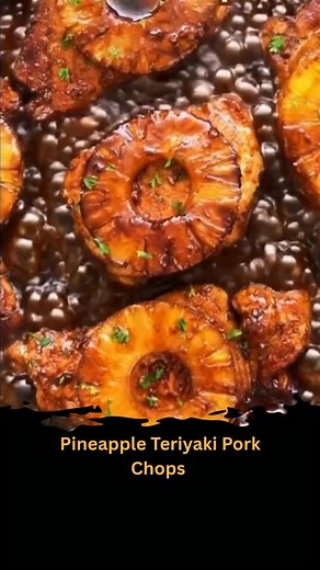 Amber Recipes on Instagram: "Pineapple Teriyaki Pork Chops Juicy pork chops smothered in a sticky homemade teriyaki sauce and topped with sweet grilled pineapple. Easy, flavorful, and perfect for weeknight dinners or summer cookouts. 📝 Ingredients For the Pork Boneless pork chops Pineapple slices For the Sauce Coconut aminos or low-sodium soy sauce Honey Rice vinegar Water Ground ginger Arrowroot starch 👩‍🍳 How to Make Pineapple Teriyaki Pork Chops Whisk together sauce in