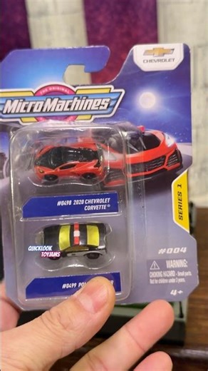 2020 CORVETTE & POLICE CRUISER Micro Machines QUICK LOOK Action Toys Figure Review