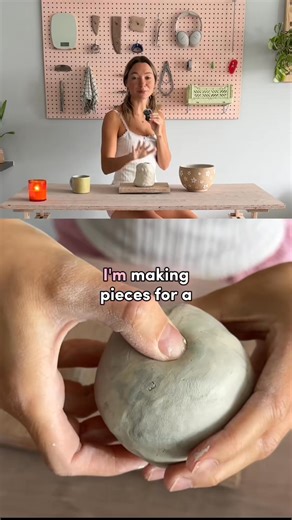 making a matcha bowl pinch pot for an upcoming wood… | Ceramic marg