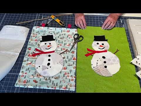 Tutorial : Snowman Collage Quilt with Jean Wells