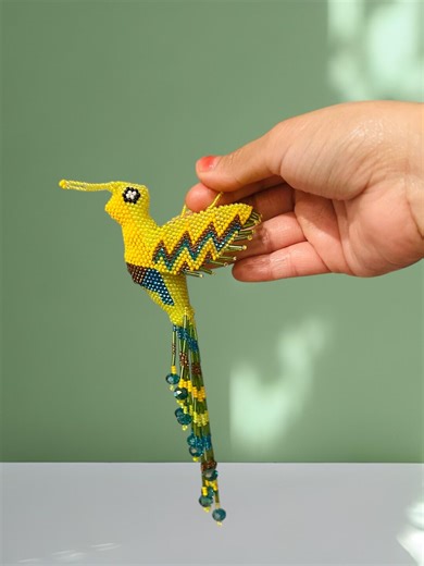 Handmade Beaded Hummingbird Ornament: Guatemalan Sun Catcher - Etsy