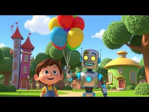 The Robot Who Loved Balloons | Best Nursery Rhymes and Kids Songs Collection