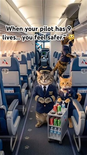 When your pilot has 9 lives… you feel safer. 😼✈️ #flightparamedics #hems #emergancy #cat #gatos
