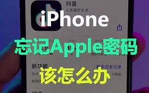 苹果AppleID密码忘了，用锁屏密码就能重置密码！！