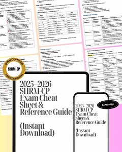 2025–2026 SHRM-CP Exam Cheat Sheet & Reference Guide (instant Download) - Etsy Canada