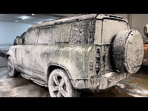 Satisfying Land Rover Defender Foam Wash – ASMR Car Detailing (No Talking)