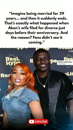 Akon’s Wife Files for Divorce Just Days Before Their 29th Anniversary