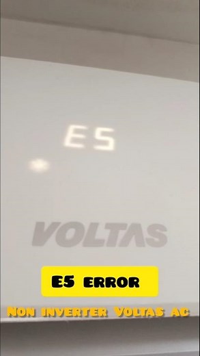 Voltas AC non inverter E5 error code problem #education #acservice #airconditioner #e5error
