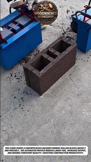 Fast Concrete Block Making Machine – Satisfying High-Efficiency Production Process #usa #satisfying