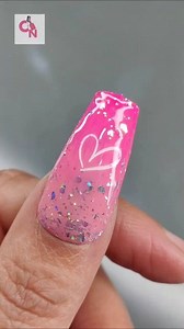Try this cute gradient pink nails art tutorial for valentine's day nail art. Glitters! 💞🩷💅🏻✨ #heartnailart #nailinspo #pinknails #valentinesnails #fblifestyle #romanticnails #glitternails #gradientnaile #nailarttutorial | Crazy Nailzz - The Nail Art Studio